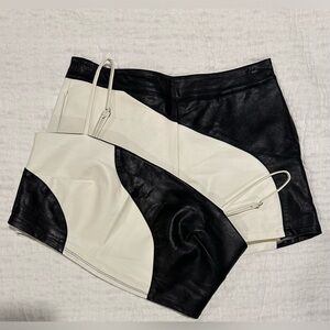 Black and White Leather Set